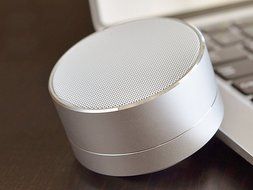 LinDon-Tech Portable Speakers - Super Mini Metal Desk Wireless Powerful Sound Portable Bluetooth Speaker with... N12