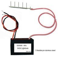 9VDC Negative ion generator part 6.5KV stainless steel needle emiter