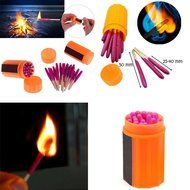 Ezyoutdoor Portable Extra-large Head Windproof Waterproof Matches for Outdoor Survival Emergency Survival Equipment...