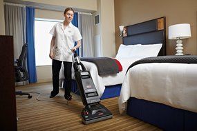 Rubbermaid Commercial 1868621 Executive Series Manual Height Adjustment Upright Vacuum Cleaner, 15-inch, Black N3