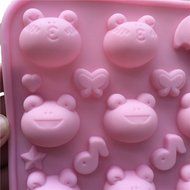 JLHua Emoji Emotion Cake Mold Smiley Chocolate Candy Baking Mould Big Eye Frog,Random Color