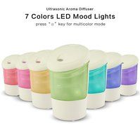 Color You Car Essential Oil Diffuser USB Air Refresher Cool Mist Humidifier with 7 Color Mood Light for Vehicle... N8