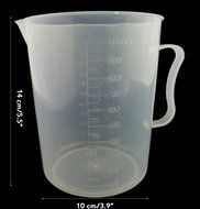Transparent Measuring Cup Clear White Multi Measurement Tool Measuring Cup with Handles Measuring Tools for Kitchen... N2