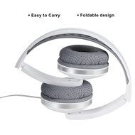 Lightweight Foldable Headphones Adjustable Headband Headsets with Microphone and volume control 3.5mm for kids... N17