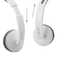 Lightweight Foldable Headphones Adjustable Headband Headsets with Microphone and volume control 3.5mm for kids... N18