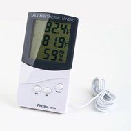 LCD Display Digital Thermometer Hygrometer with Dual Sensors - Indoor/ Outdoor Max-Min Thermo Hygro - Portable... N7