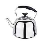 Stainless Steel Whistling Teakettle Teapot Cookware Silver Tone (4L) N3
