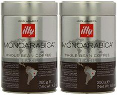 Illy Monoarabica Whole Bean, Single Origin Brazil Coffee Beans 8.8 Ounce N3