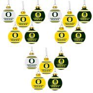 NCAA Oregon Ducks Plastic Christmas Ball Ornament 5 Pack Bundle 3 Pack By Forever Collectibles