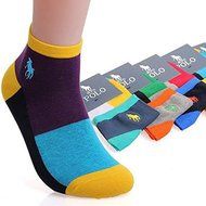 5Pair/Lot Polo Men Socks Colorful Casual Socks 5 Minutes of Yin and Yang Bottom Socks N4