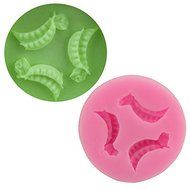 Mr.S Shop 3D Pea pods Silicone Mold Soap Fondant Candle Candy Chocolate Mold Cake Mould For Baking,Small Size