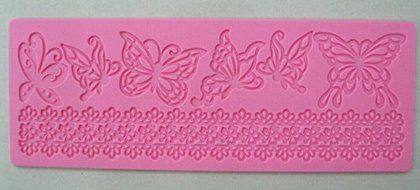 HSE Butterfly Flower shape instant fondant silicone lace mold cake mold baking tools cake decorating tools