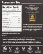 Rosemary Tea - Organic Herbs - 18 Bleach Free Tea Bags N4