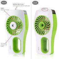 LIPPO Handheld USB Fans Mini Misting Cooling Fan USB Recharge Spraying Air Fan Humidifier Diffuser (Green) N5