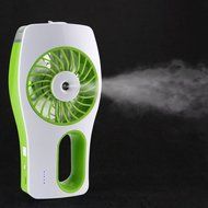 LIPPO Handheld USB Fans Mini Misting Cooling Fan USB Recharge Spraying Air Fan Humidifier Diffuser (Green) N7