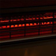 Ainfox 1500W LED Display Embedded Insert Electric Quartz Infrared Fireplace Heater Flame Logs Remote Control