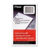 Mead MEA-46530 Memo Book Refill Paper - 80 Sheet[s] - Narrow Ruled - 3 X 5 - 2 Each - White by Mead