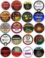 20 K Cup Variety - Dark and / or Bold Flavors Only - No Flavored Coffee - Delicious Intense Roasts