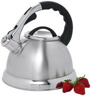 Creative Home 77034 Camille Stainless Steel Whistling Tea Kettle, 3-Quart, Opaque Blue N6