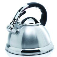 Creative Home 77034 Camille Stainless Steel Whistling Tea Kettle, 3-Quart, Opaque Blue N7