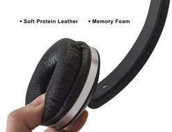 Lightweight Foldable Headphones Adjustable Headband Headsets with Microphone and volume control 3.5mm for kids... N23