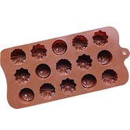 15 Holes New Rose Cake Chocolate Ice Lattice Silicone Mold Pan 8.6&quot;x4.1&quot;x0.59&quot; Color At Random