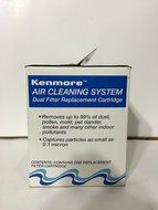 Kenmore~Air Cleaning System~ 32 83137~ Dual Filter Replacement Cartridge~ Made in the USA~ N4