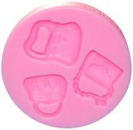 NY CAKE SM530 Silicone Pocketbook 3-Cavity Trio Mold for Cake Decorating