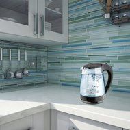 1.7-Liter Glass Electric Tea Kettle 1500-Watt Cordless Teapot LED Illumination
