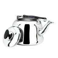 Stainless Steel Whistling Teakettle Teapot Cookware Silver Tone (4L) N4