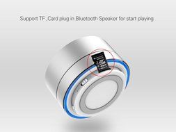 LinDon-Tech Portable Speakers - Super Mini Metal Desk Wireless Powerful Sound Portable Bluetooth Speaker with... N21