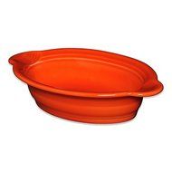 Fiesta Ceramic Oval Individual Casserole Dish 17 oz. in (Poppy)