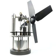 Heat Powered Stove Top Fan for wood multi-fuel coal with Soapstone or cooler surface - WARPFIVE GLASSHOPPER Eco... N2