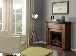 Dimplex DFP26-1339BW Dawson 45.7-Inch Tall by 52.5-Inch Wide Electric Fireplace Mantel, Burnished Walnut