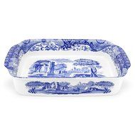 Spode Blue Italian Rectangle Handled Dish Large