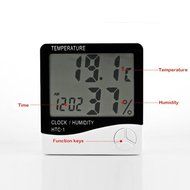 Sizet HTC-1 Digital LCD Indoor Outdoor Thermometer Hygrometer Accurate Temperature Meter N6