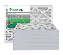 AFB Silver MERV 8 12x27x1 Pleated AC Furnace Air Filter. Pack of 6 Filters. 100% produced in the USA. N4