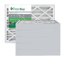 AFB Silver MERV 8 12x27x1 Pleated AC Furnace Air Filter. Pack of 6 Filters. 100% produced in the USA. N5