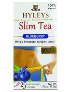 Hyleys Tea Slim Tea, Blueberry, 25 Tea Bags (1 Pack)