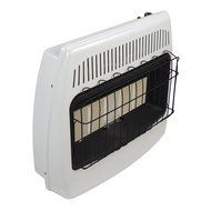 Dyna Glo IR30PTFA 30,000 BTU Liquid Propane Infrared Vent Free Thermostatic Wall Heater with blower and legs N7
