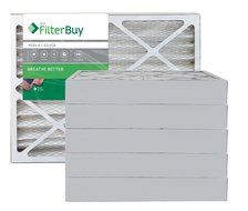 AFB Silver MERV 8 12x27x1 Pleated AC Furnace Air Filter. Pack of 6 Filters. 100% produced in the USA. N7