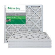AFB Silver MERV 8 12x27x1 Pleated AC Furnace Air Filter. Pack of 6 Filters. 100% produced in the USA. N8