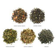 Tea Fort&eacute; Green Tea Assortment SINGLE STEEPS Loose Leaf Tea Sampler, 15 Single Serve Pouches