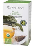 Revolution Tea, Organic Green Tea (Certified Organic), 16 Flow-through Infuser Bags in a Stay-Fresh Container