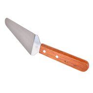 Happu-store(TM) 1 Pcs Pizza Shovel Wooden Hand Stainless Party Cake Pie Pastry Server Cutter N5