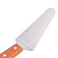 Happu-store(TM) 1 Pcs Pizza Shovel Wooden Hand Stainless Party Cake Pie Pastry Server Cutter N6