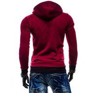 Yaheeda Men's Long Sleeve Full-zip Hooded Casual Jersey Sweatshirt Pullover Shirt