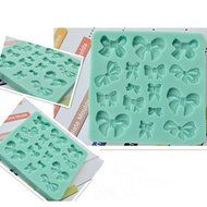 Bhbuy 1pc Silicone Cake Mold Butterfly Bow Knot Design Fondant Chocolate Mould DIY New