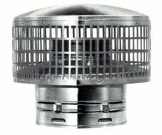 Metal-Fab Stainless Roof Cap - 10 Inch