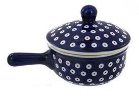 Polish Pottery Dots Sauce Pot